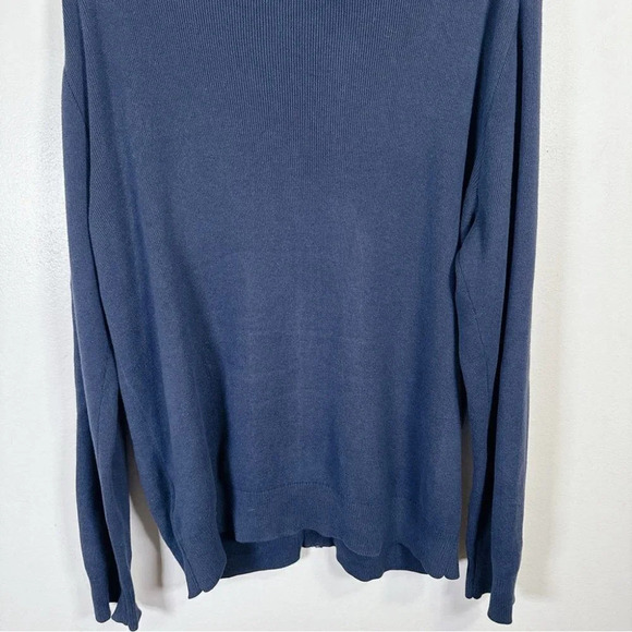 Banana Republic Navy Full Zip  Horizontal Stripe Sweater Cardigan - Picture 13 of 14